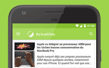 Développement de l'application FrAndroid.com